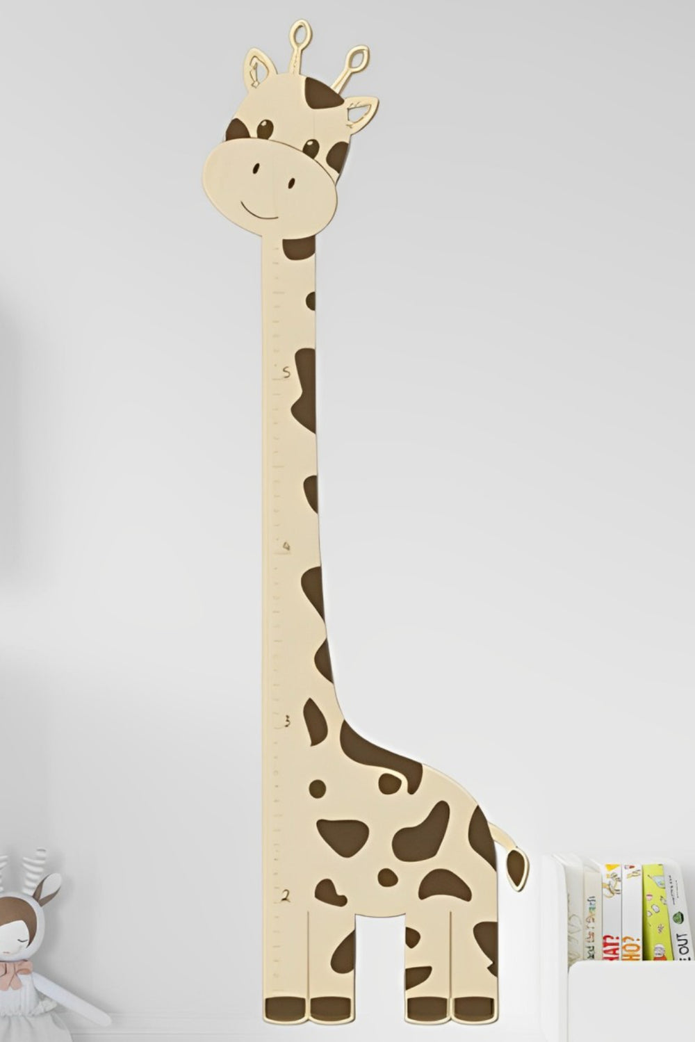 Wooden Giraffe Baby Height Growth Chart Ruler