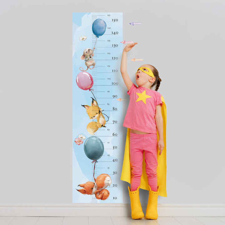 Kids' Growth Chart Stickers Nursery Wall Decor