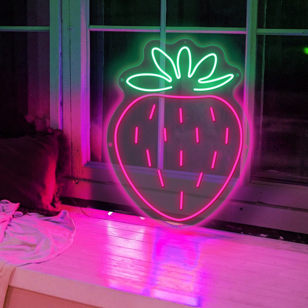 Cute Strawberry Neon Sign
