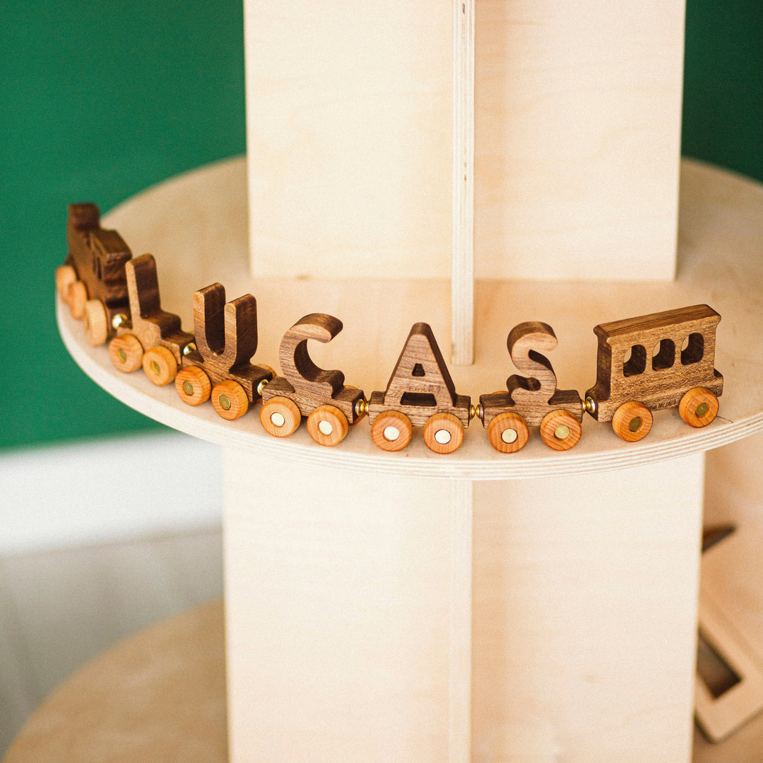 Personalized Wooden Train With Kids Name