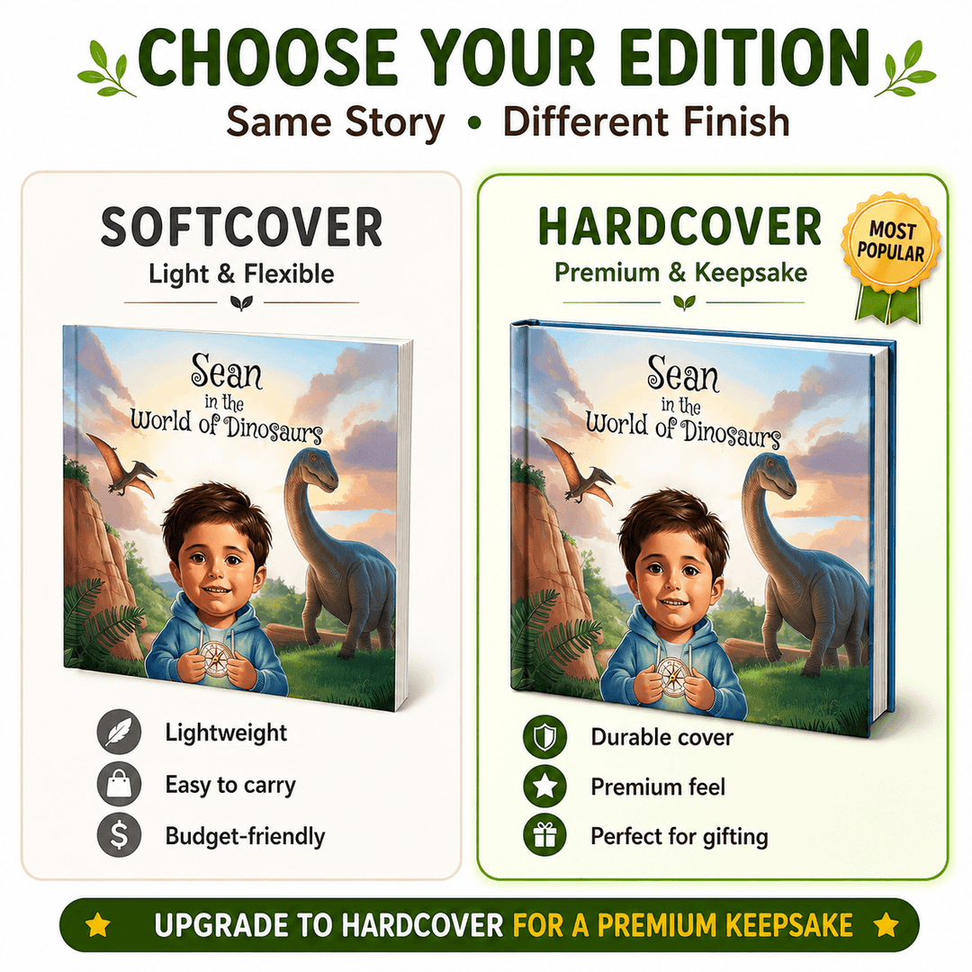 Personalized Dinosaur Adventure Book for Kids Woodemon