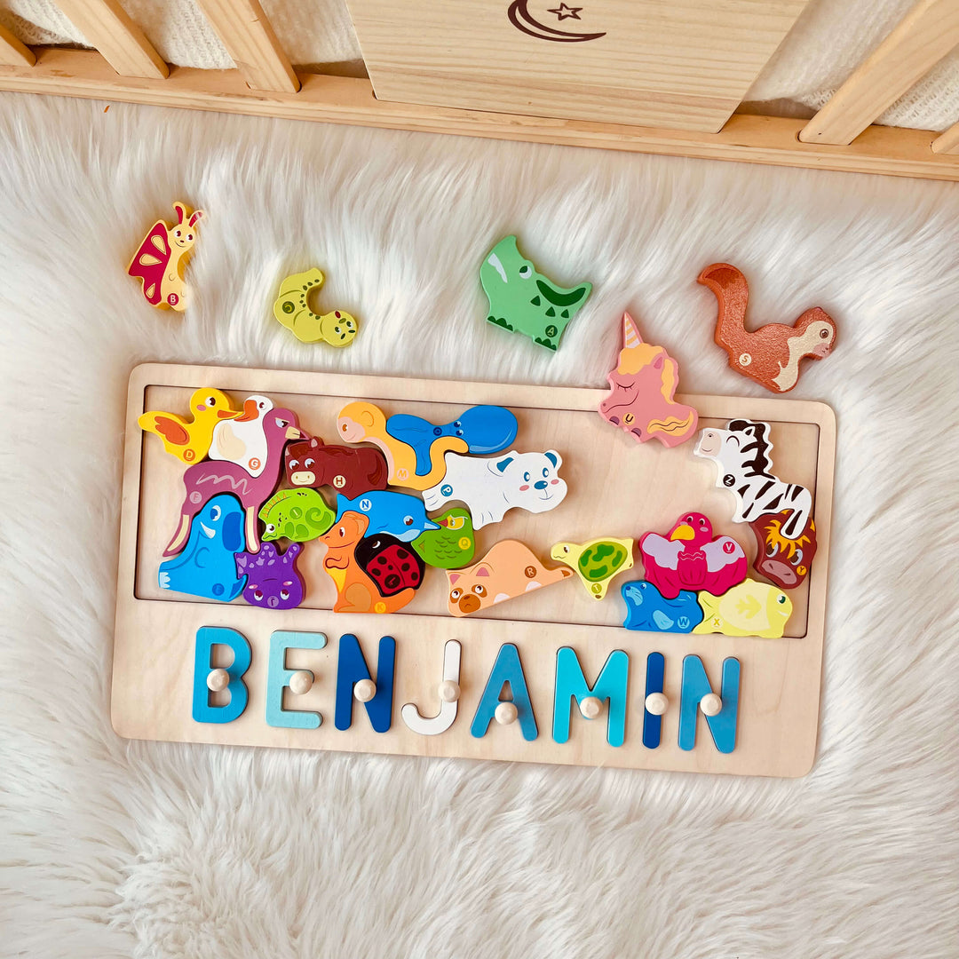 Animal Stacking Toys-Personalized Name Puzzle