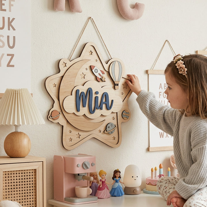 Personalized Kids Name Sign for Door & Wall