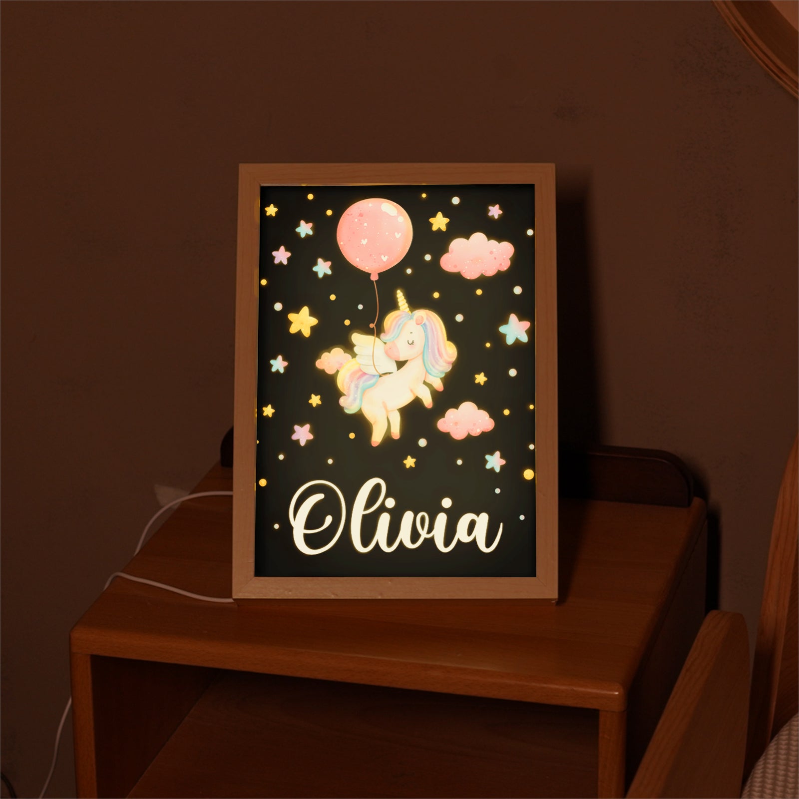 Personalized Baby Name Light Painting