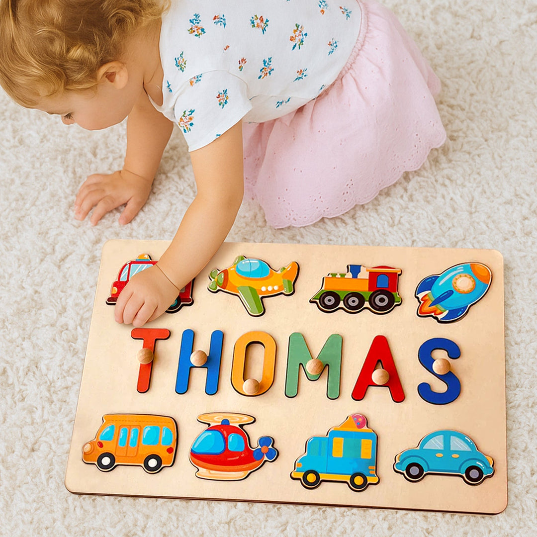 Personalized Wooden Name Puzzle woodemon