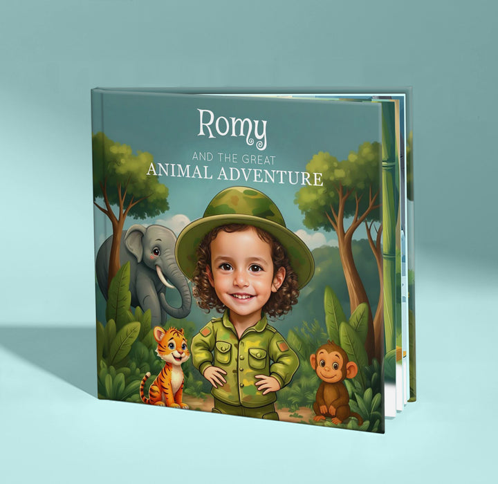 Personalized Animal Adventure Story Book for Kids Woodemon