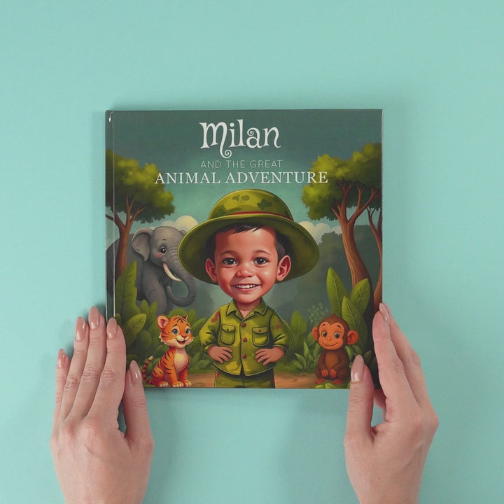 Personalized Animal Adventure Story Book for Kids