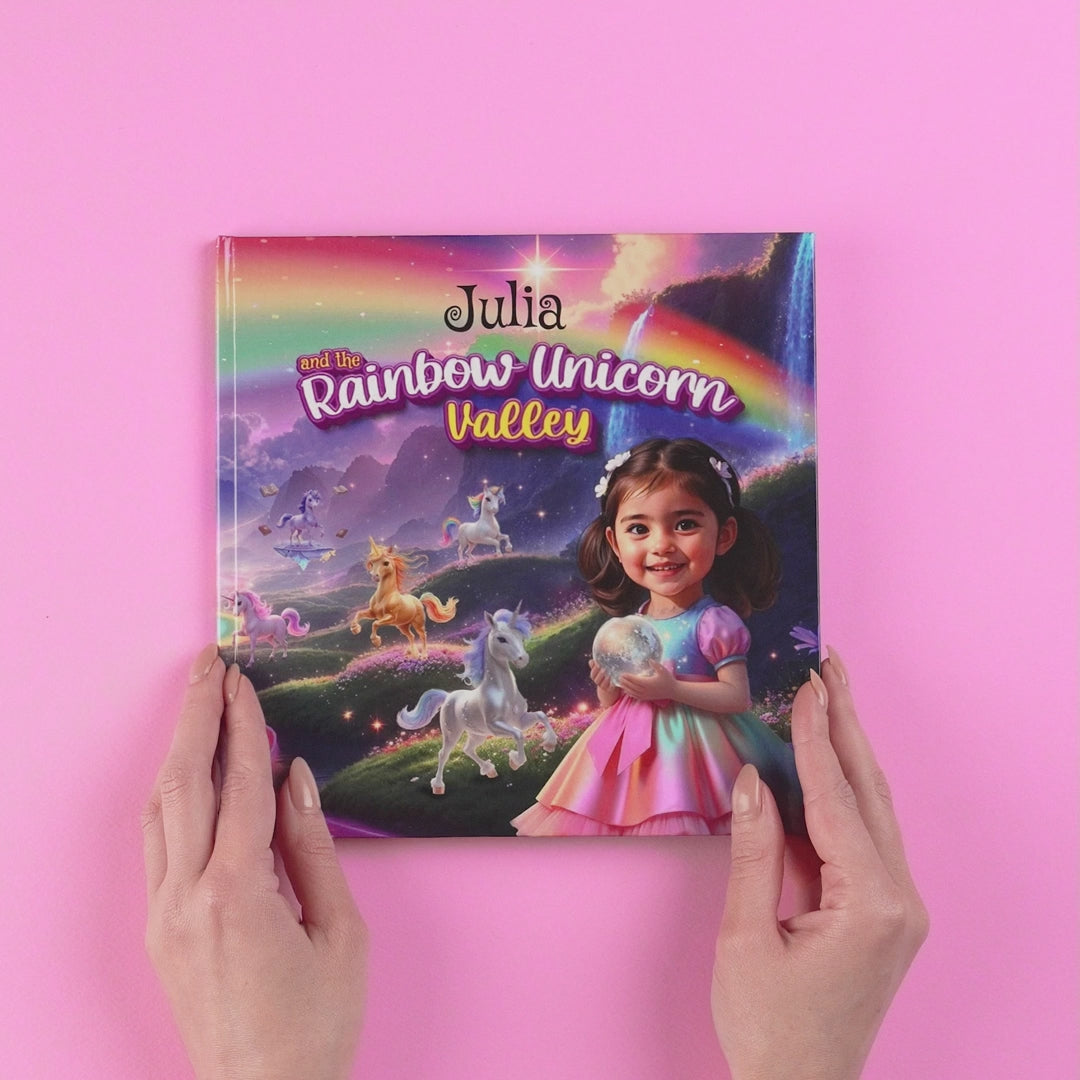 Personalized Rainbow Unicorn Adventure Book for Kids