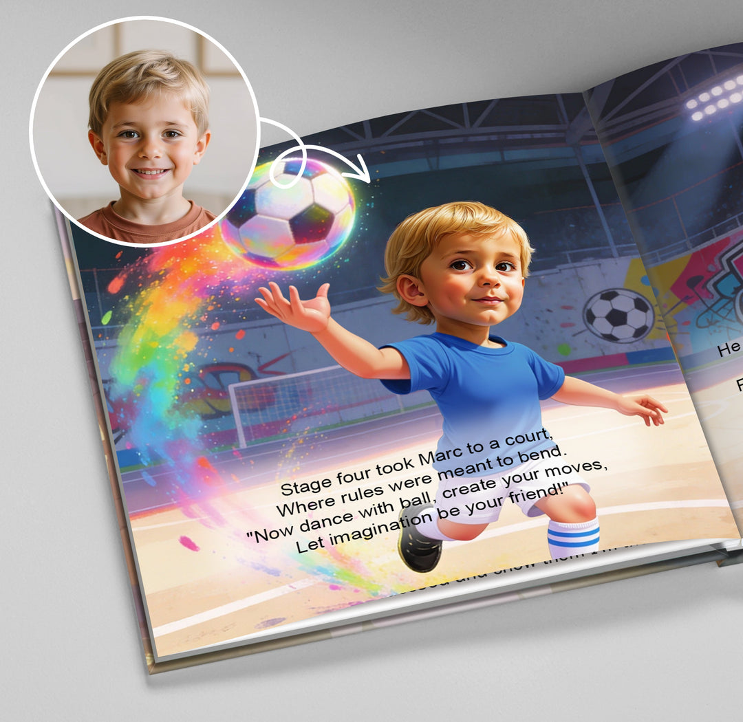 Personalized Soccer Adventure Story Book Woodemon