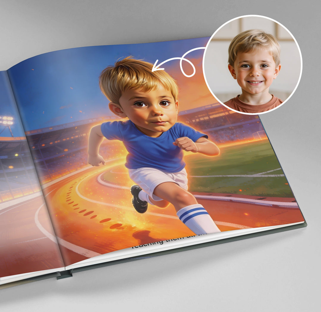 Personalized Soccer Adventure Story Book Woodemon