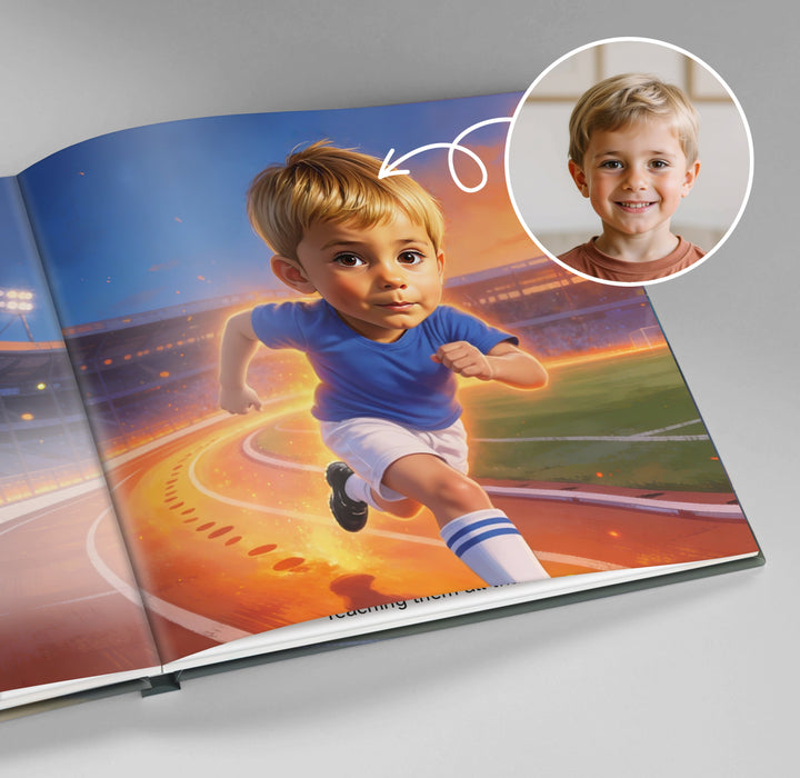 Personalized Soccer Adventure Story Book Woodemon