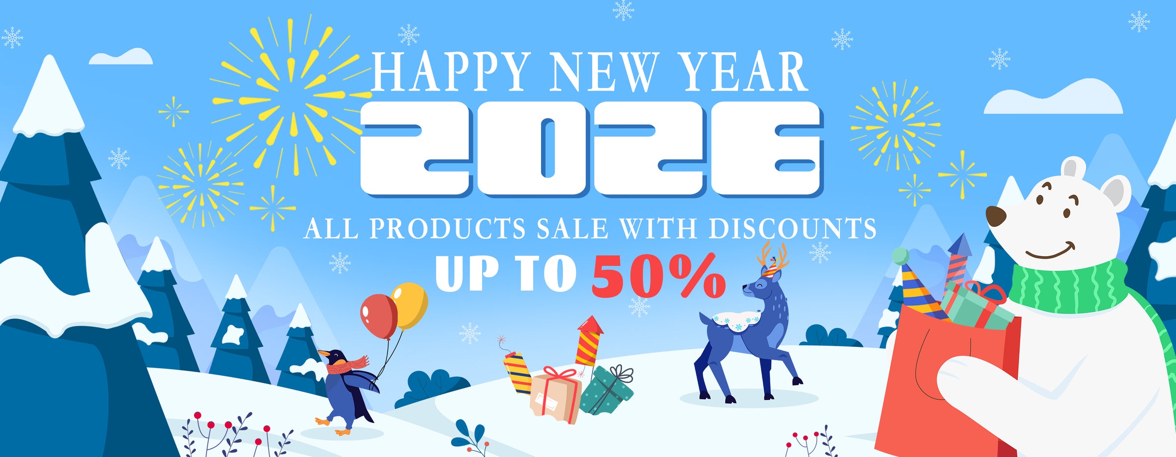 Woodemon New Year Banner