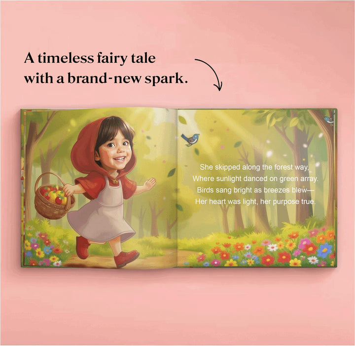 Personalized Little Red Riding Hood Story Book Woodemon