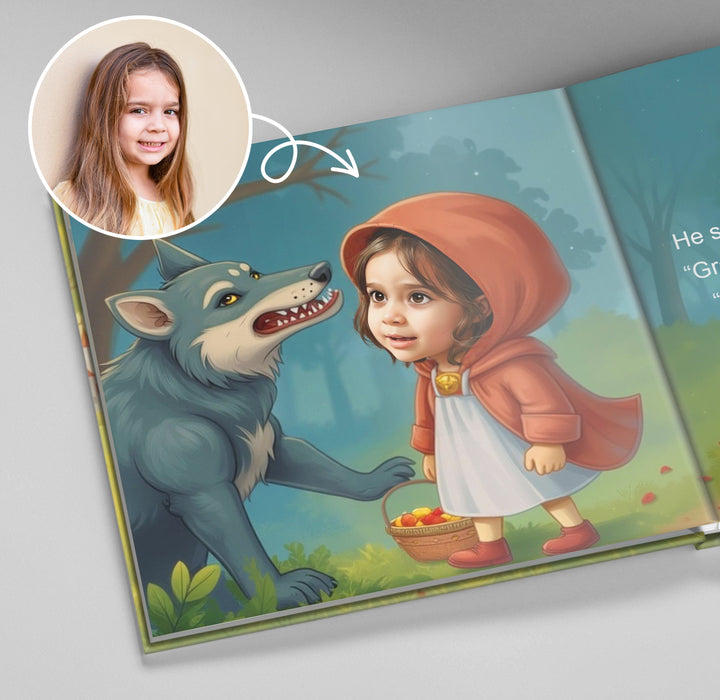 Personalized Little Red Riding Hood Story Book Woodemon