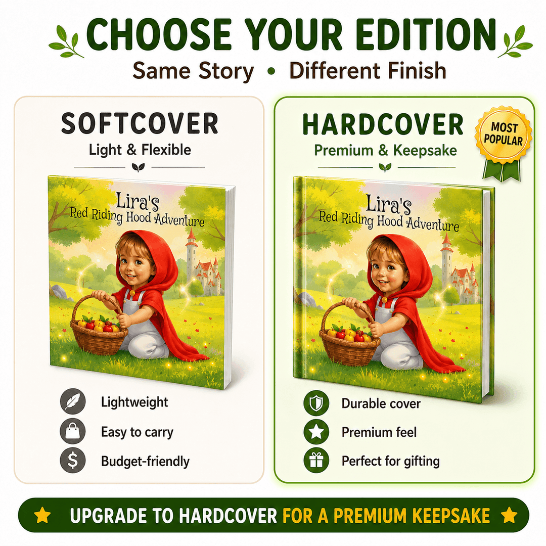 Personalized Little Red Riding Hood Story Book Woodemon