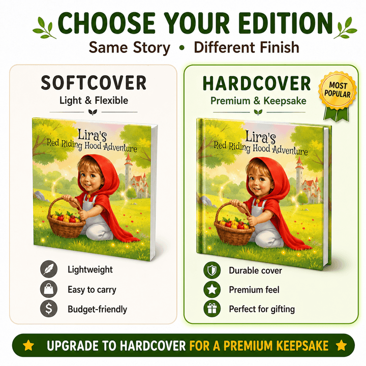 Personalized Little Red Riding Hood Story Book Woodemon