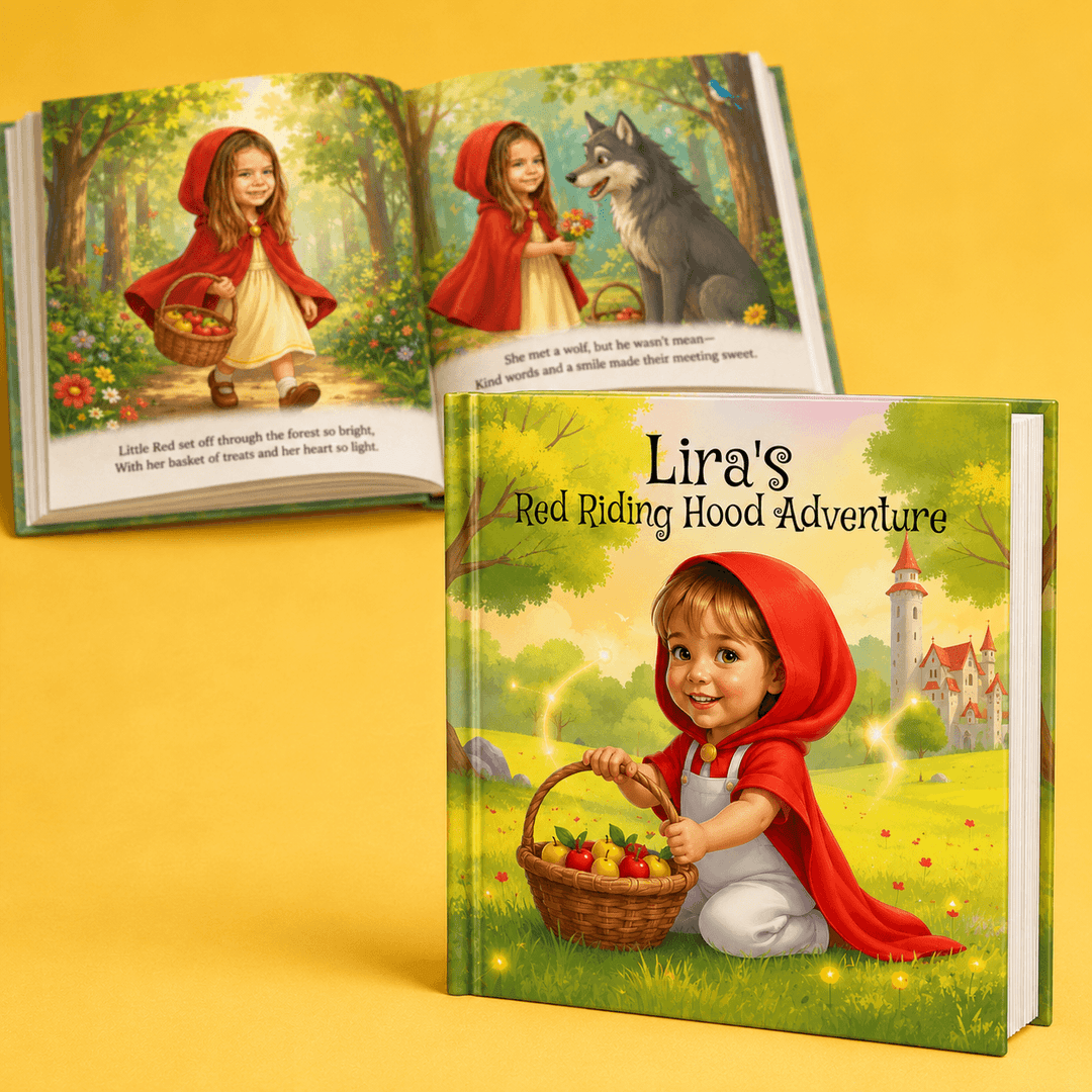 Personalized Little Red Riding Hood Story Book Woodemon