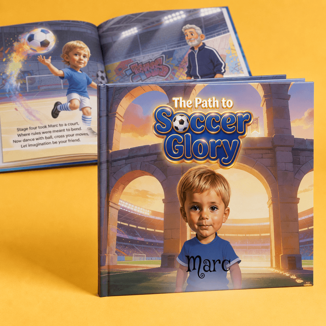 Personalized Soccer Adventure Story Book Woodemon