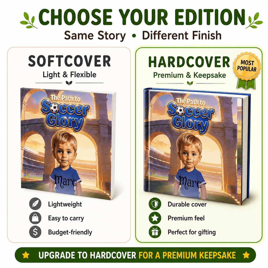 Personalized Soccer Adventure Story Book Woodemon