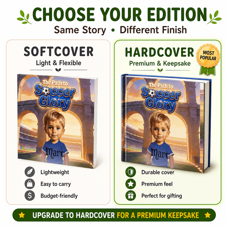 Personalized Soccer Adventure Story Book Woodemon