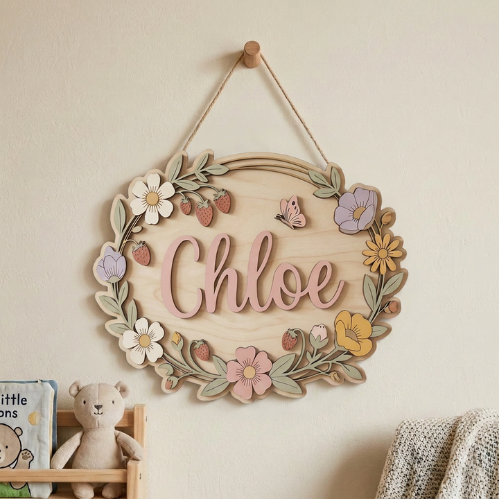Personalized Kids Name Sign for Door & Wall
