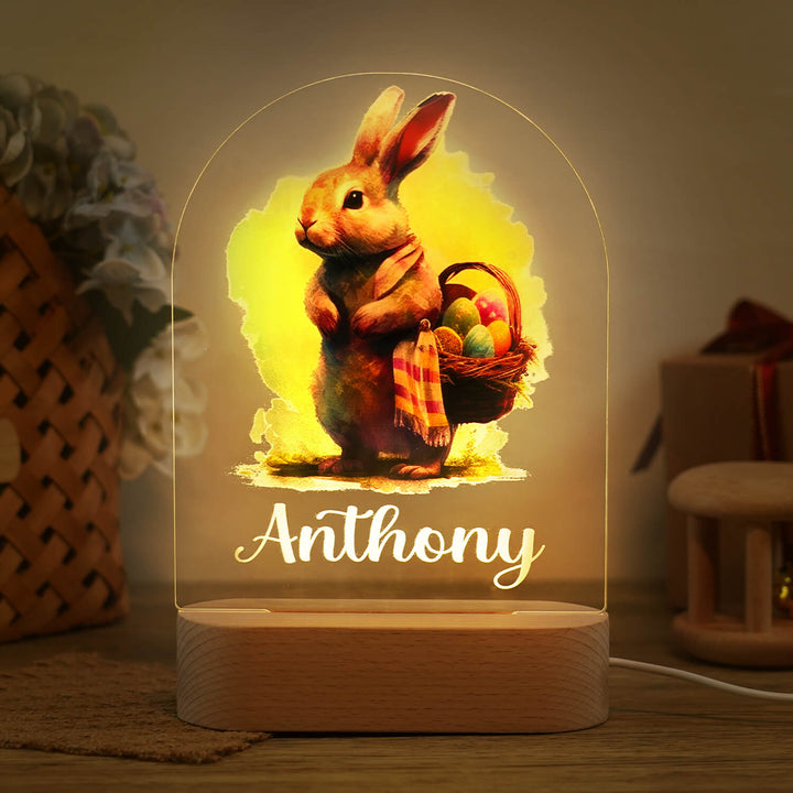 Personalized Easter Bunny Name Night Light