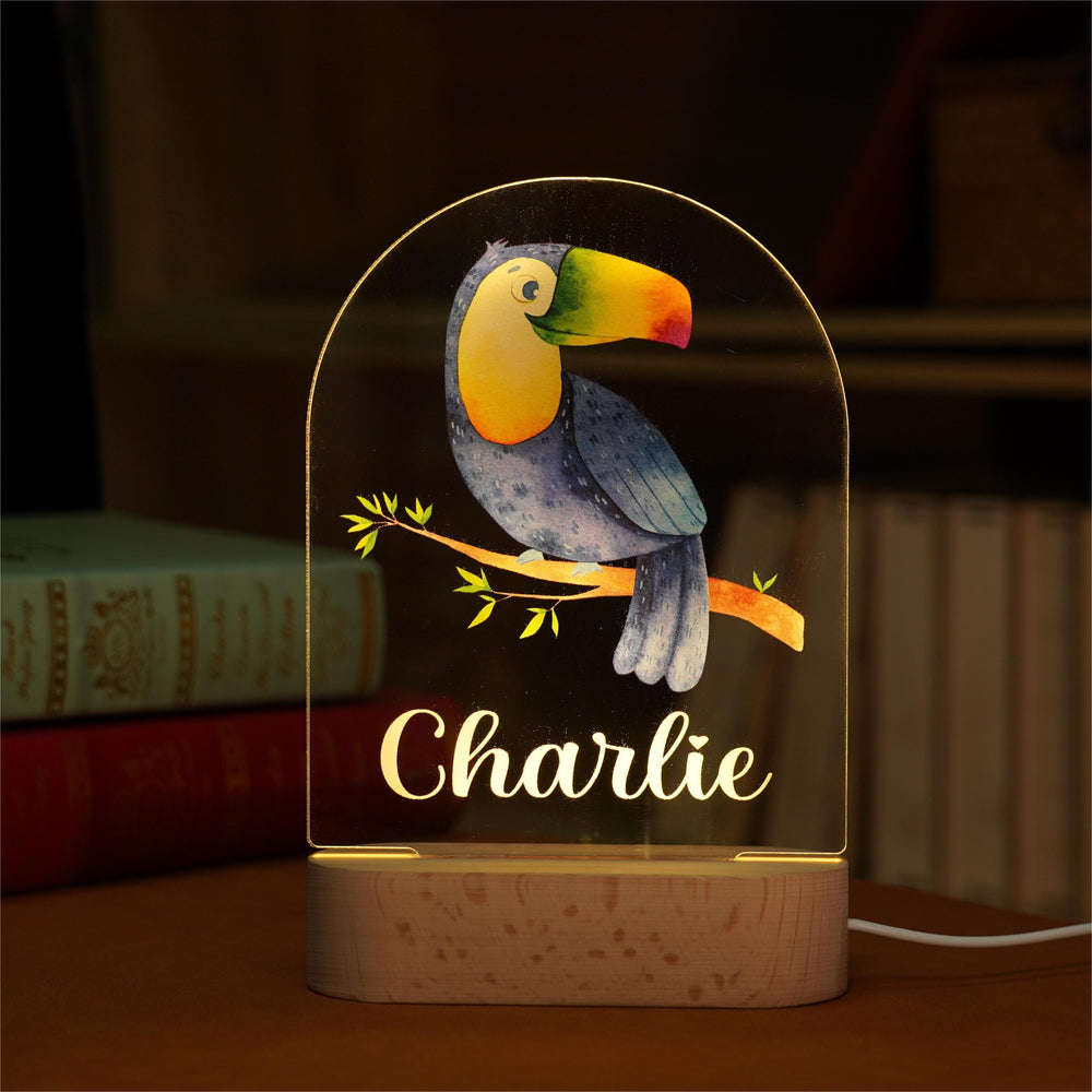 Personalised Baby Name Light - Toucan