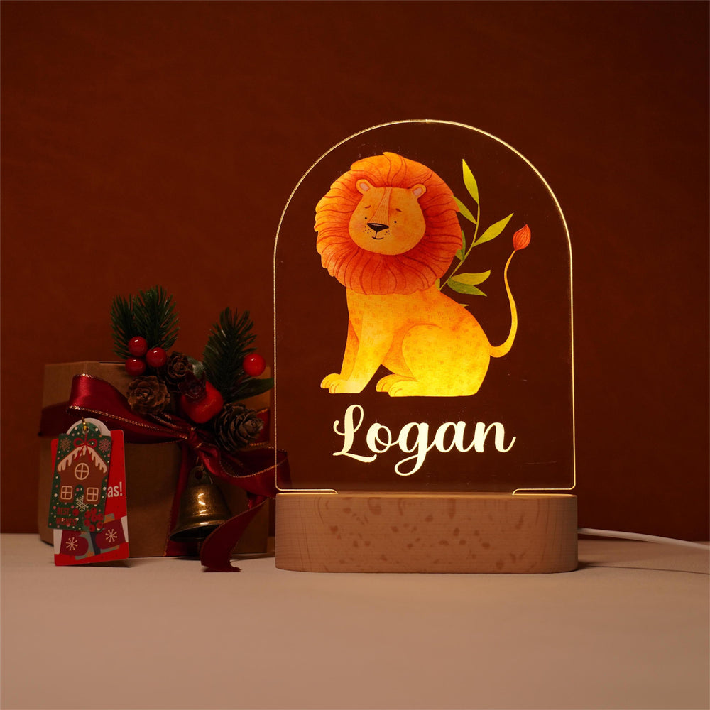 Personalised Baby Name Light - Lion