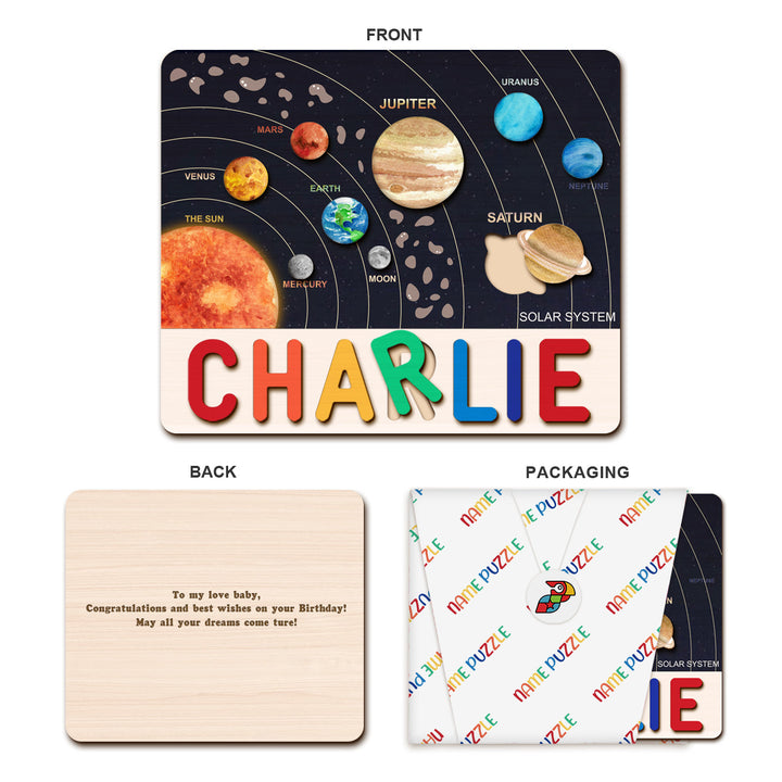 Solar System Series Personalized Name Puzzles