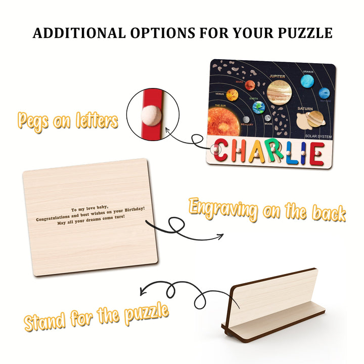 Solar System Series Personalized Name Puzzles