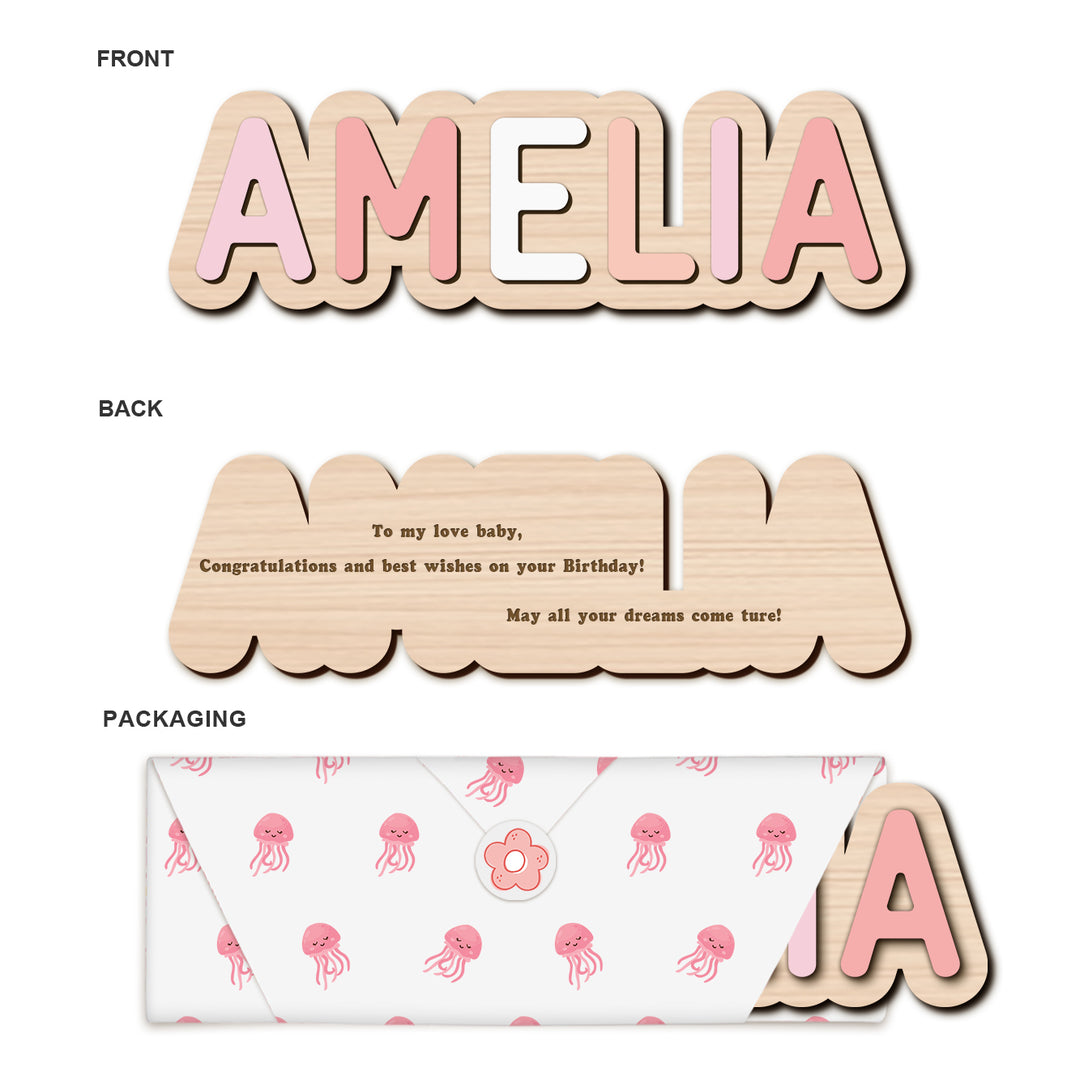 Wooden Name Puzzle For Baby