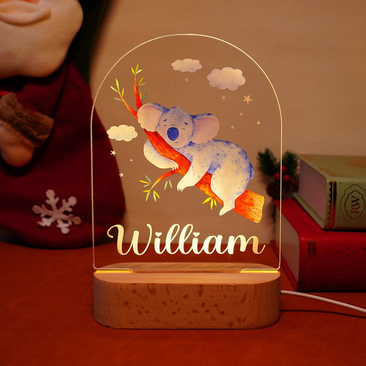 Personalised Baby Name Light - Koala