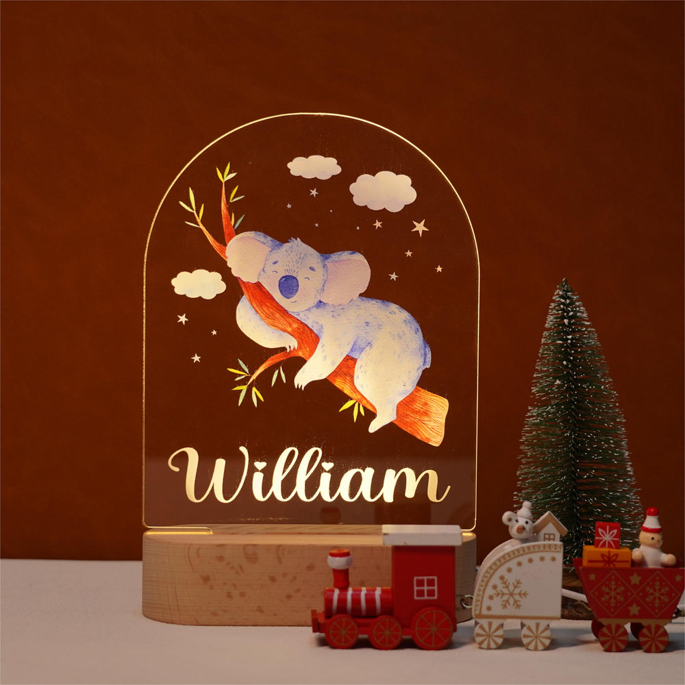 Personalised Baby Name Light - Koala