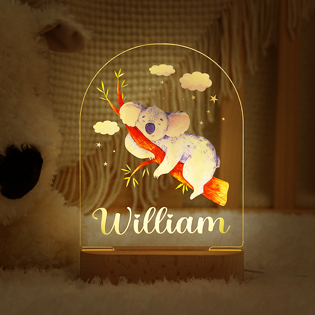 Personalised Baby Name Light - Koala