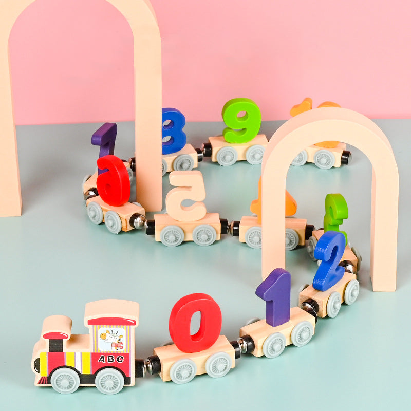 Wooden Number Train