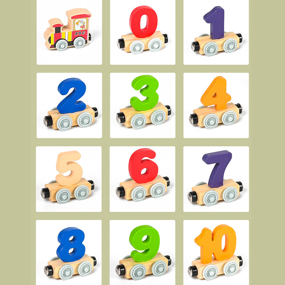 Wooden Number Train