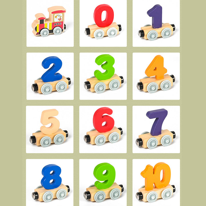 Wooden Number Train