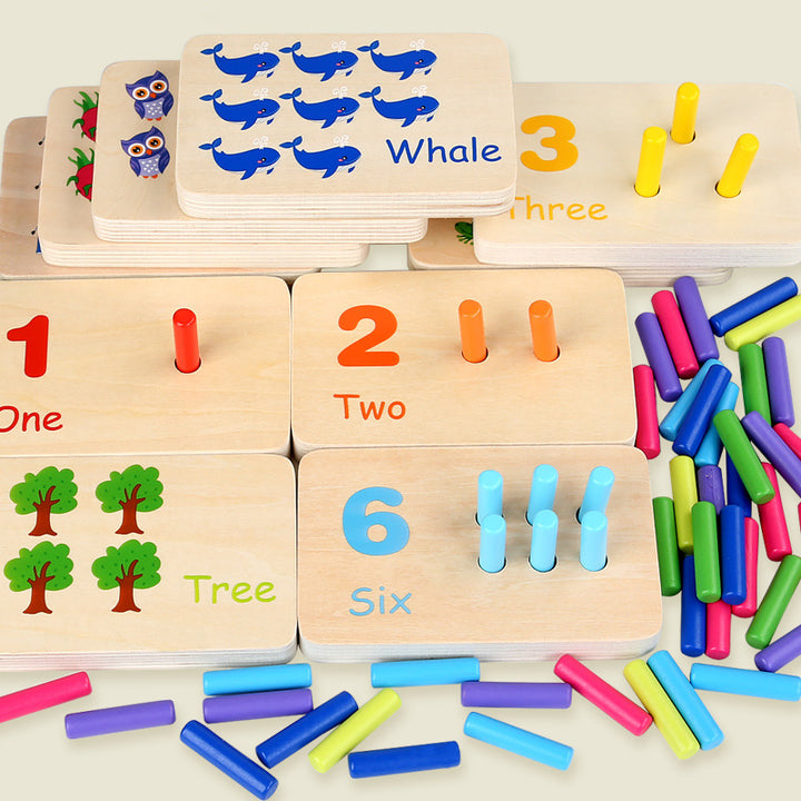 Wooden Counting Peg Board