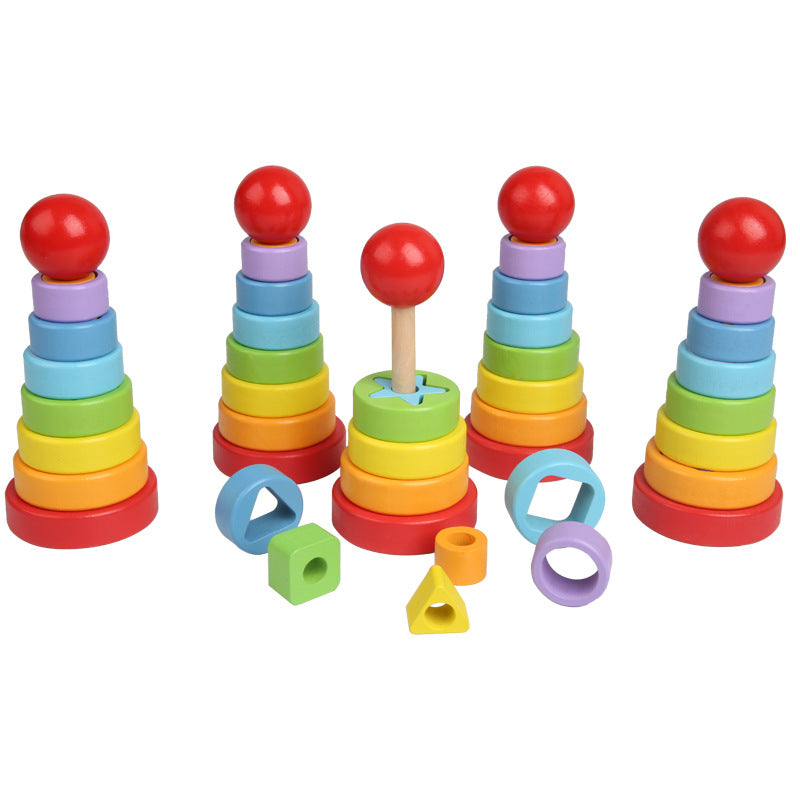 Wooden Rainbow Stacker