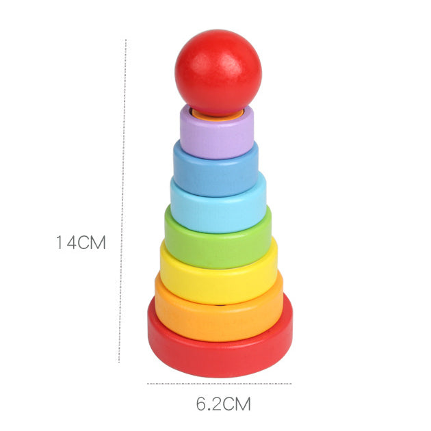 Wooden Rainbow Stacker