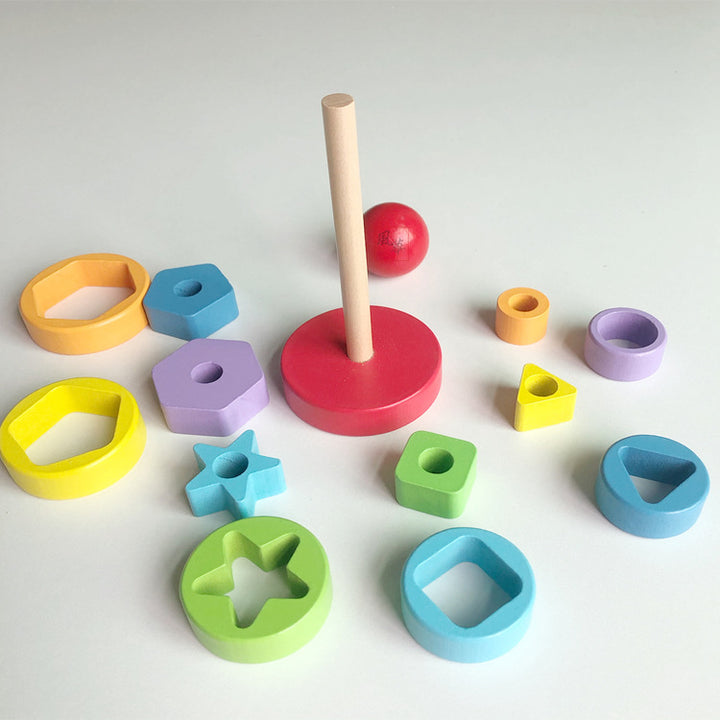 Wooden Rainbow Stacker