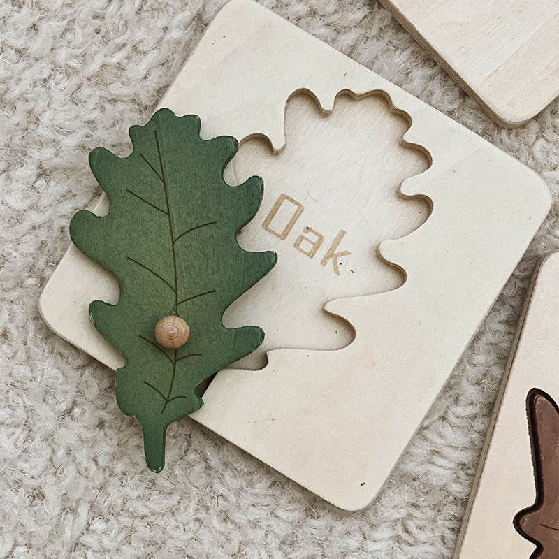 Wooden Leaf Puzzle