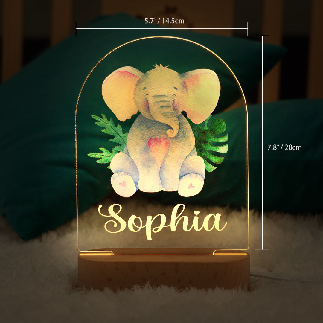 Personalised Baby Name Night Light