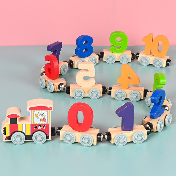 Wooden Number Train
