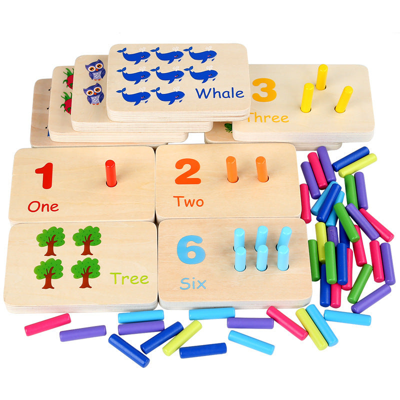 Wooden Counting Peg Board