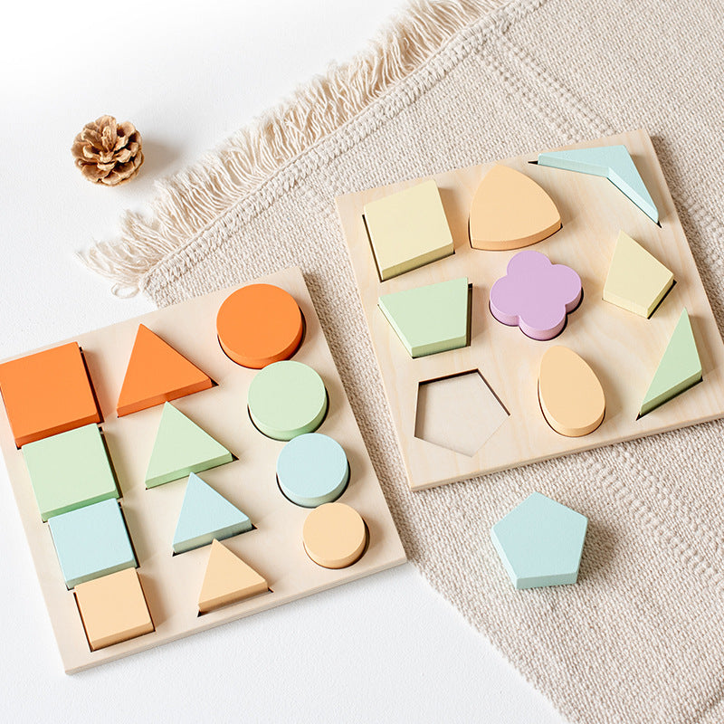 Wooden Geometric Shape Collage (8 Pack/1 Set)