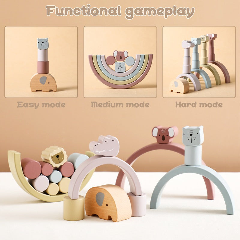 Wooden Elephant Balance Toys