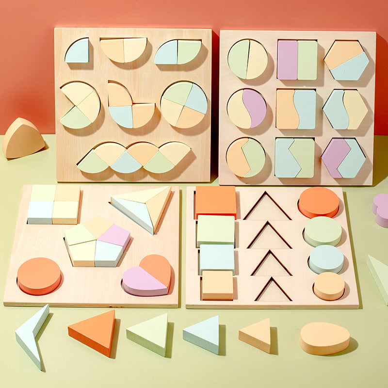 Wooden Geometric Shape Collage (8 Pack/1 Set)