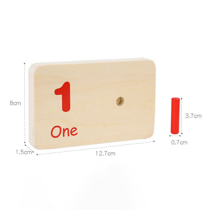 Wooden Counting Peg Board