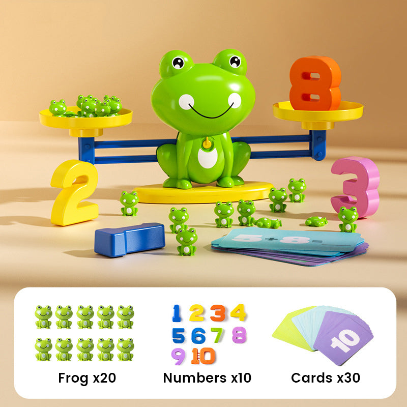Montessori Frog Math Early Learning Balance Scale Toys